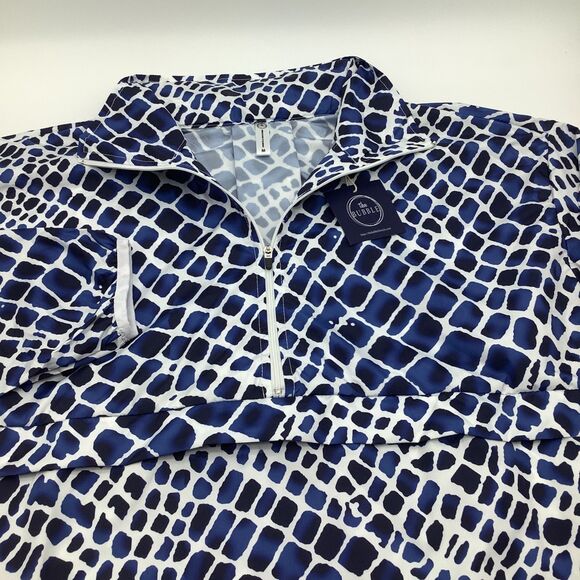 The‎ Bubble Womens Poncho Lefty 1/2 Zip Pullover Jacket Blue Size Medium NWT - Picture 3 of 11